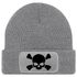 Damen Beanie mit Patch Totenkopf Design Strickmütze mit Spruch Aufdruck Lustig Damenmütze Moonworks®preview