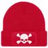 Damen Beanie mit Patch Totenkopf Design Strickmütze mit Spruch Aufdruck Lustig Damenmütze Moonworks®preview