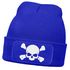 Damen Beanie mit Patch Totenkopf Design Strickmütze mit Spruch Aufdruck Lustig Damenmütze Moonworks®preview