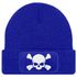 Damen Beanie mit Patch Totenkopf Design Strickmütze mit Spruch Aufdruck Lustig Damenmütze Moonworks®preview