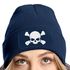 Damen Beanie mit Patch Totenkopf Design Strickmütze mit Spruch Aufdruck Lustig Damenmütze Moonworks®preview