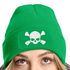 Damen Beanie mit Patch Totenkopf Design Strickmütze mit Spruch Aufdruck Lustig Damenmütze Moonworks®preview