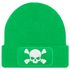 Damen Beanie mit Patch Totenkopf Design Strickmütze mit Spruch Aufdruck Lustig Damenmütze Moonworks®preview