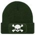 Damen Beanie mit Patch Totenkopf Design Strickmütze mit Spruch Aufdruck Lustig Damenmütze Moonworks®preview