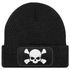 Damen Beanie mit Patch Totenkopf Design Strickmütze mit Spruch Aufdruck Lustig Damenmütze Moonworks®preview