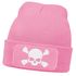 Damen Beanie mit Patch Totenkopf Design Strickmütze mit Spruch Aufdruck Lustig Damenmütze Moonworks®preview