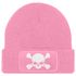 Damen Beanie mit Patch Totenkopf Design Strickmütze mit Spruch Aufdruck Lustig Damenmütze Moonworks®preview