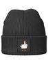 Damen Beanie mit Print Gans Mittelfinger Strickmütze Patch Bedruckt  Accessoires Winter Streetwear Moonworks®preview