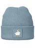 Damen Beanie mit Print Gans Mittelfinger Strickmütze Patch Bedruckt  Accessoires Winter Streetwear Moonworks®preview