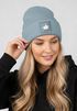 Damen Beanie mit Print Gans Mittelfinger Strickmütze Patch Bedruckt  Accessoires Winter Streetwear Moonworks®preview