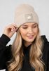 Damen Beanie mit Print Gans Mittelfinger Strickmütze Patch Bedruckt  Accessoires Winter Streetwear Moonworks®preview
