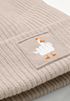 Damen Beanie mit Print Gans Mittelfinger Strickmütze Patch Bedruckt  Accessoires Winter Streetwear Moonworks®preview