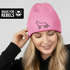 Damen Beanie mit Print Katze Polygon Grafik Strickmütze Statement Katzenbesitzerin  Katzenmama Aufdruck Lustig Damenmütze Moonworks®preview