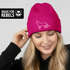 Damen Beanie mit Print Katze Polygon Grafik Strickmütze Statement Katzenbesitzerin  Katzenmama Aufdruck Lustig Damenmütze Moonworks®preview