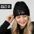 Damen Beanie mit Print Katze Polygon Grafik Strickmütze Statement Katzenbesitzerin  Katzenmama Aufdruck Lustig Damenmütze Moonworks®preview