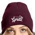 Damen Beanie mit Team Spritz Patch Strickmütze mit Spruch Aufdruck Lustig Party Damenmütze Moonworks®preview