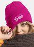 Damen Beanie mit Team Spritz Patch Strickmütze mit Spruch Aufdruck Lustig Party Damenmütze Moonworks®preview