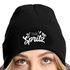 Damen Beanie mit Team Spritz Patch Strickmütze mit Spruch Aufdruck Lustig Party Damenmütze Moonworks®preview