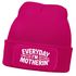 Damen Beanie Mom Spruch Everyday Mothering Strickmütze Aufdruck Lustig Sarkasmus  Damenmütze Moonworks®preview