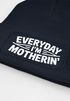 Damen Beanie Mom Spruch Everyday Mothering Strickmütze Aufdruck Lustig Sarkasmus  Damenmütze Moonworks®preview