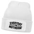 Damen Beanie Mom Spruch Everyday Mothering Strickmütze Aufdruck Lustig Sarkasmus  Damenmütze Moonworks®preview