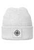 Damen Beanie Patch Aufdruck Windrose Logo Print Wintermütze Strickmütze Streetstyle Maritim Neverless®preview