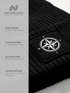 Damen Beanie Patch Aufdruck Windrose Logo Print Wintermütze Strickmütze Streetstyle Maritim Neverless®preview