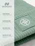 Damen Beanie Patch Aufdruck Windrose Logo Print Wintermütze Strickmütze Streetstyle Maritim Neverless®preview