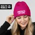 Damen Beanie Patch Bedruckt Lustig Anstaltsleitung Strickmütze mit Spruch Ironie Damenmütze Moonworks®preview