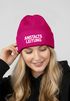 Damen Beanie Patch Bedruckt Lustig Anstaltsleitung Strickmütze mit Spruch Ironie Damenmütze Moonworks®preview
