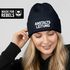 Damen Beanie Patch Bedruckt Lustig Anstaltsleitung Strickmütze mit Spruch Ironie Damenmütze Moonworks®preview