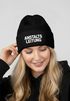 Damen Beanie Patch Bedruckt Lustig Anstaltsleitung Strickmütze mit Spruch Ironie Damenmütze Moonworks®preview