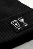 Damen Beanie Patch Coffe & Wine AM PM Aufdruck Print Wintermütze Strickmütze Accessoires After Work Neverless®preview