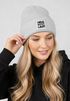 Damen Beanie Patch mit Aufdruck Heul nicht Lauf Wintermütze Frauen Strickmütze Geschenkidee Freundin Frau MoonWorks®preview