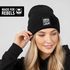 Damen Beanie Patch mit Aufdruck Heul nicht Lauf Wintermütze Frauen Strickmütze Geschenkidee Freundin Frau MoonWorks®preview