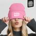 Damen Beanie Patch Mom Sprüche Sarkastisch Ironie Strickmütze mit Spruch Mutter Aufdruck Lustig Damenmütze Moonworks®preview