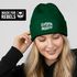 Damen Beanie Patch Mom Sprüche Sarkastisch Ironie Strickmütze mit Spruch Mutter Aufdruck Lustig Damenmütze Moonworks®preview