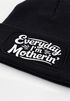 Damen Beanie Patch Mom Sprüche Sarkastisch Ironie Strickmütze mit Spruch Mutter Aufdruck Lustig Damenmütze Moonworks®preview
