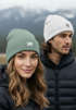 Damen Beanie Patch Outdoor Adventure Campen Zelt Aufdruck Print Wintermütze Strickmütze Neverless®preview