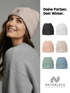 Damen Beanie Patch Polygon Teddy Bär Aufdruck Print Wintermütze Bedruckt Strickmütze Frauen Neverless®preview