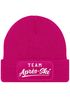 Damen Beanie Patch Skifahren Strickmütze mit Spruch Team Après Ski Aufdruck Lustig Damenmütze Moonworks®preview