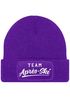 Damen Beanie Patch Skifahren Strickmütze mit Spruch Team Après Ski Aufdruck Lustig Damenmütze Moonworks®preview