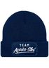Damen Beanie Patch Skifahren Strickmütze mit Spruch Team Après Ski Aufdruck Lustig Damenmütze Moonworks®preview