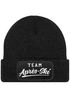 Damen Beanie Patch Skifahren Strickmütze mit Spruch Team Après Ski Aufdruck Lustig Damenmütze Moonworks®preview