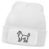Damen Beanie Patch Strickmütze Australian Shepherd Polygon Design Aussie Geschenk Hundebesitzerin Damenmütze Moonworks®preview