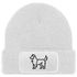 Damen Beanie Patch Strickmütze Australian Shepherd Polygon Design Aussie Geschenk Hundebesitzerin Damenmütze Moonworks®preview