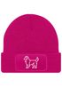 Damen Beanie Patch Strickmütze Australian Shepherd Polygon Design Aussie Geschenk Hundebesitzerin Damenmütze Moonworks®preview