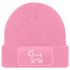 Damen Beanie Patch Strickmütze Bulldogge Polygon Design Hund Geschenk Hundebesitzerin Damenmütze Moonworks®preview