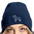 Damen Beanie Patch Strickmütze Pitbull Polygon Design Hund Geschenk Hundebesitzerin Damenmütze Moonworks®preview