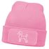 Damen Beanie Patch Strickmütze Pudel Polygon Design Hund Geschenk Hundebesitzerin Damenmütze Moonworks®preview